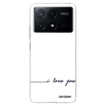 Picasee Xiaomi Poco X6 Pro Hülle - Transparentes Silikon - Ich liebe dich