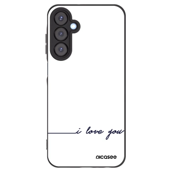 Picasee Samsung Galaxy A25 A256B 5G Hülle - Schwarzes Silikon - Ich liebe dich