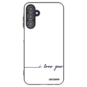 Picasee Samsung Galaxy A15 A156B 5G Hülle - Schwarzes Silikon - Ich liebe dich