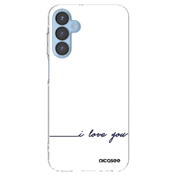 Picasee Samsung Galaxy A15 A156B 5G Hülle - Transparentes Silikon - Ich liebe dich