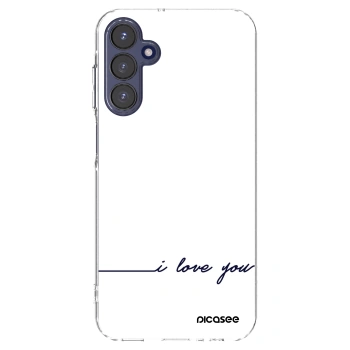 Picasee Samsung Galaxy A15 A155F 4G Hülle - Transparentes Silikon - Ich liebe dich