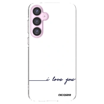 Picasee Samsung Galaxy A55 5G A556B Hülle - Transparentes Silikon - Ich liebe dich