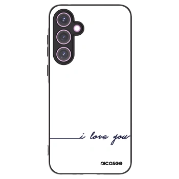 Picasee Samsung Galaxy A35 5G A356B Hülle - Schwarzes Silikon - Ich liebe dich