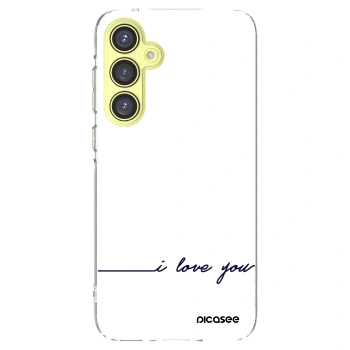 Picasee Samsung Galaxy A35 5G A356B Hülle - Transparentes Silikon - Ich liebe dich