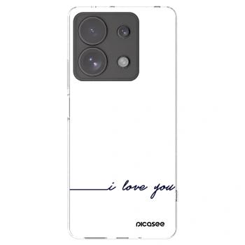 Picasee Xiaomi Redmi Note 13 Pro 4G Hülle - Transparentes Silikon - Ich liebe dich