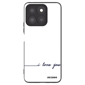 Picasee Honor X8b Hülle - Schwarzes Silikon - Ich liebe dich