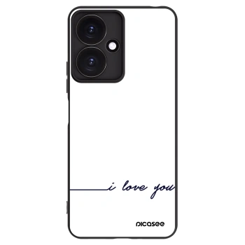 Picasee Xiaomi Redmi 13C 5G Hülle - Schwarzes Silikon - Ich liebe dich