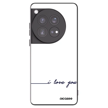 Picasee OnePlus 12 5G Hülle - Schwarzes Silikon - Ich liebe dich