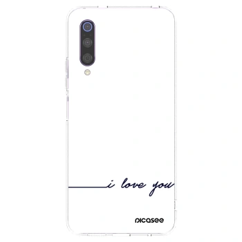 Picasee Xiaomi Mi 9 Hülle - Transparentes Silikon - Ich liebe dich