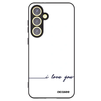 Picasee Samsung Galaxy S24 FE S721B Hülle - Schwarzes Silikon - Ich liebe dich