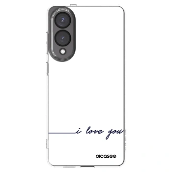 Picasee Samsung Galaxy S25 Edge 5G Hülle - Transparentes Silikon - Ich liebe dich