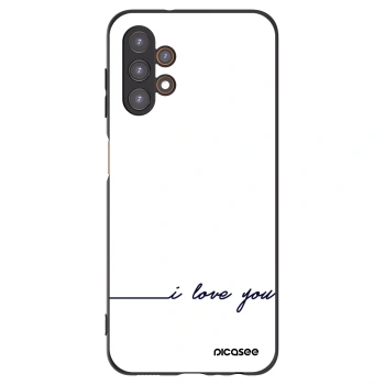 Picasee Samsung Galaxy A13 5G Hülle - Schwarzes Silikon - Ich liebe dich