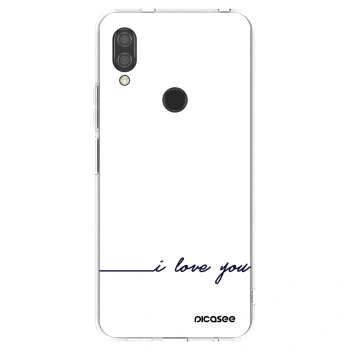 Picasee Xiaomi Redmi 7 Hülle - Transparentes Silikon - Ich liebe dich