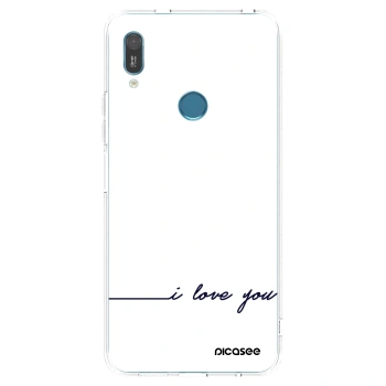 Picasee Huawei Y6 2019 Hülle - Transparentes Silikon - Ich liebe dich