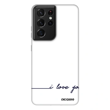 Picasee Fashion Case für Samsung Galaxy S21 Ultra 5G G998B - Ich liebe dich