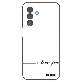 Picasee Samsung Galaxy A17 5G Hülle - Schwarzes Silikon - Ich liebe dich