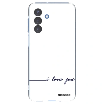 Picasee Samsung Galaxy A17 5G Hülle - Transparentes Silikon - Ich liebe dich
