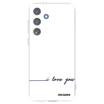 Picasee Samsung Galaxy S25 FE 5G Hülle - Transparentes Silikon - Ich liebe dich