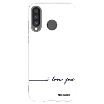 Picasee Huawei P30 Lite Hülle - Transparentes Silikon - Ich liebe dich