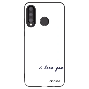 Picasee Huawei P30 Lite Hülle - Schwarzes Silikon - Ich liebe dich