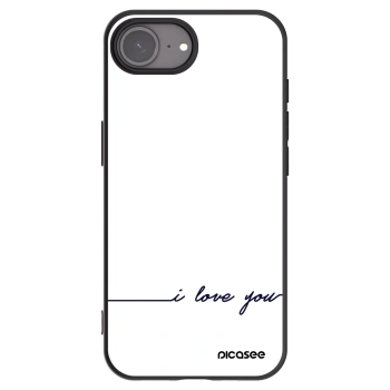 Picasee Apple iPhone 17e Hülle - Schwarzes Silikon - Ich liebe dich