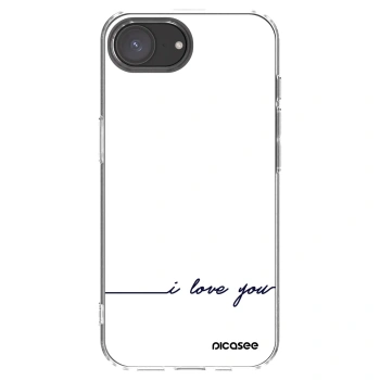 Picasee Apple iPhone 17e Hülle - Transparentes Silikon - Ich liebe dich