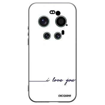 Picasee Xiaomi 17 Ultra Hülle - Schwarzes Silikon - Ich liebe dich