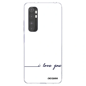 Picasee Xiaomi Mi Note 10 Lite Hülle - Transparentes Silikon - Ich liebe dich