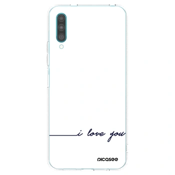 Picasee Samsung Galaxy A30s A307F Hülle - Transparentes Silikon - Ich liebe dich
