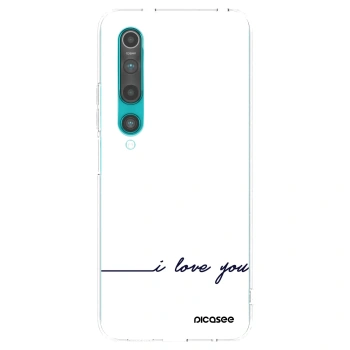 Picasee Xiaomi Mi 10 Hülle - Transparentes Silikon - Ich liebe dich
