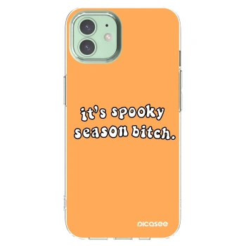 Picasee Apple iPhone 12 Hülle - Transparentes Silikon - Spooky season