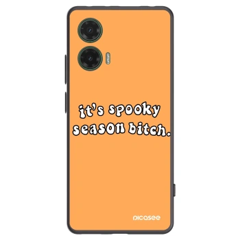 Picasee Motorola Moto G35 5G Hülle - Schwarzes Silikon - Spooky season