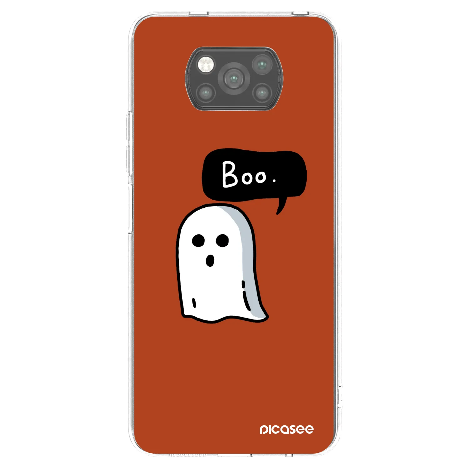 Picasee Xiaomi Poco X3 Hülle - Schwarzes Silikon - Boo