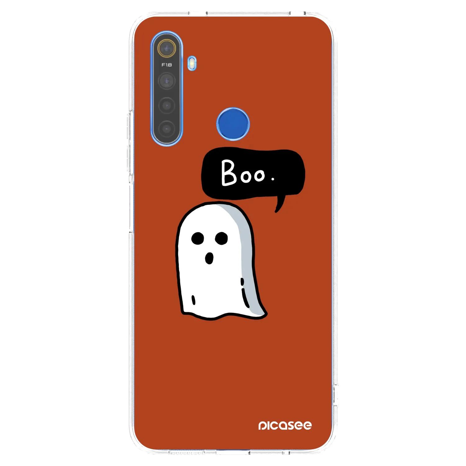 Picasee Realme 5 Hülle - Transparentes Silikon - Boo