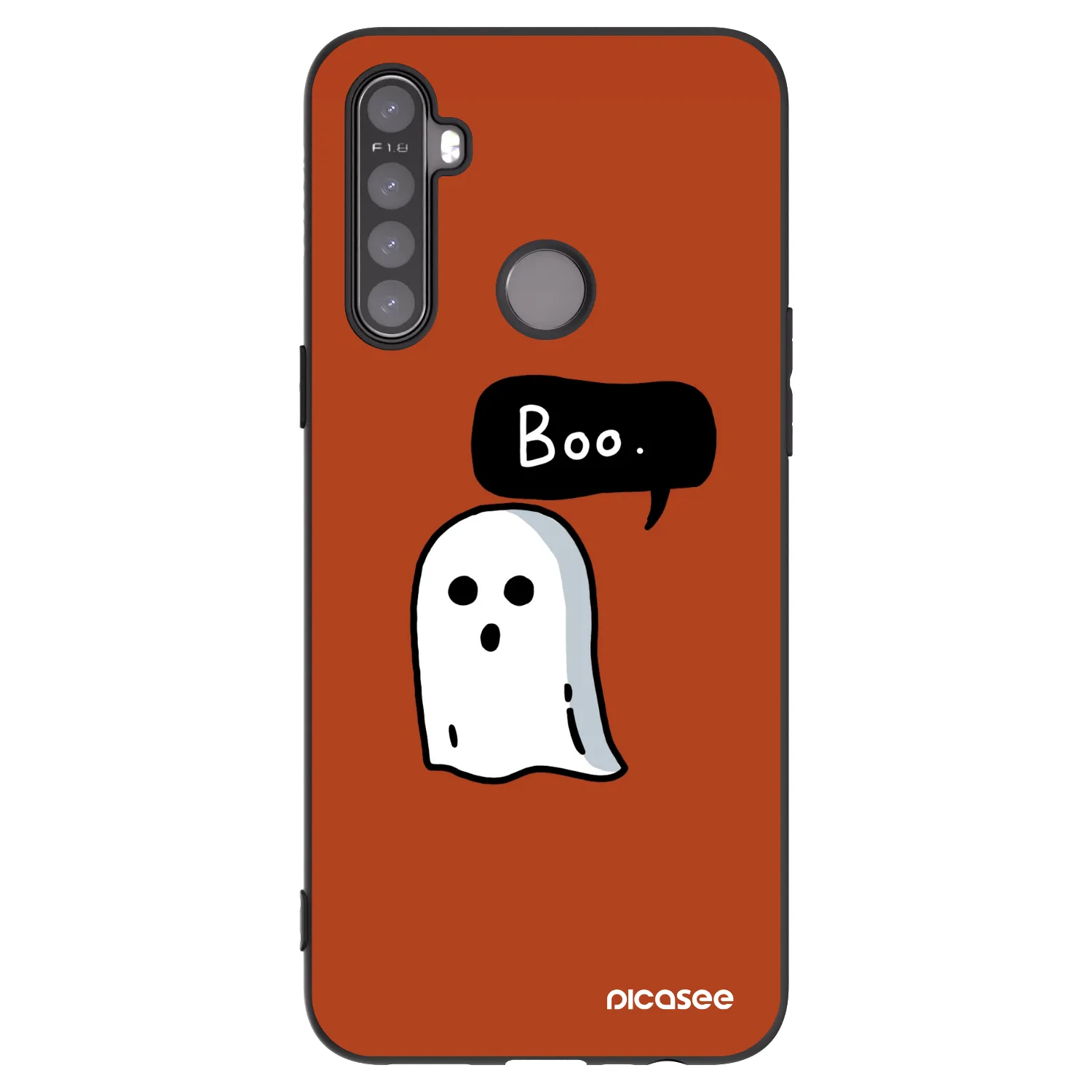 Picasee Realme 5 Hülle - Schwarzes Silikon - Boo