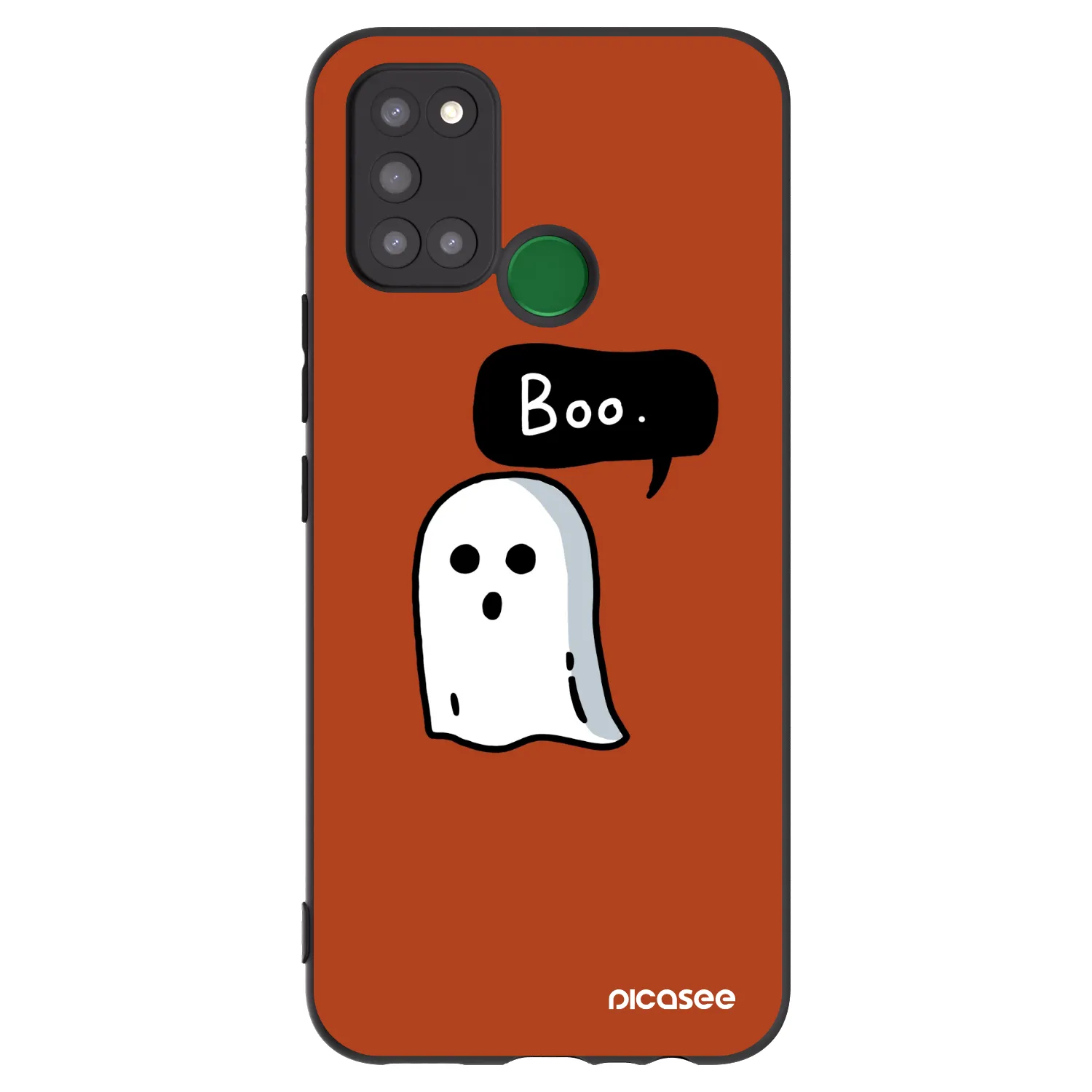Picasee Realme 7i Hülle - Schwarzes Silikon - Boo