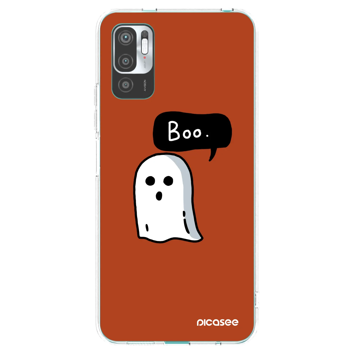 Picasee Xiaomi Redmi Note 10 5G Hülle - Transparentes Silikon - Boo
