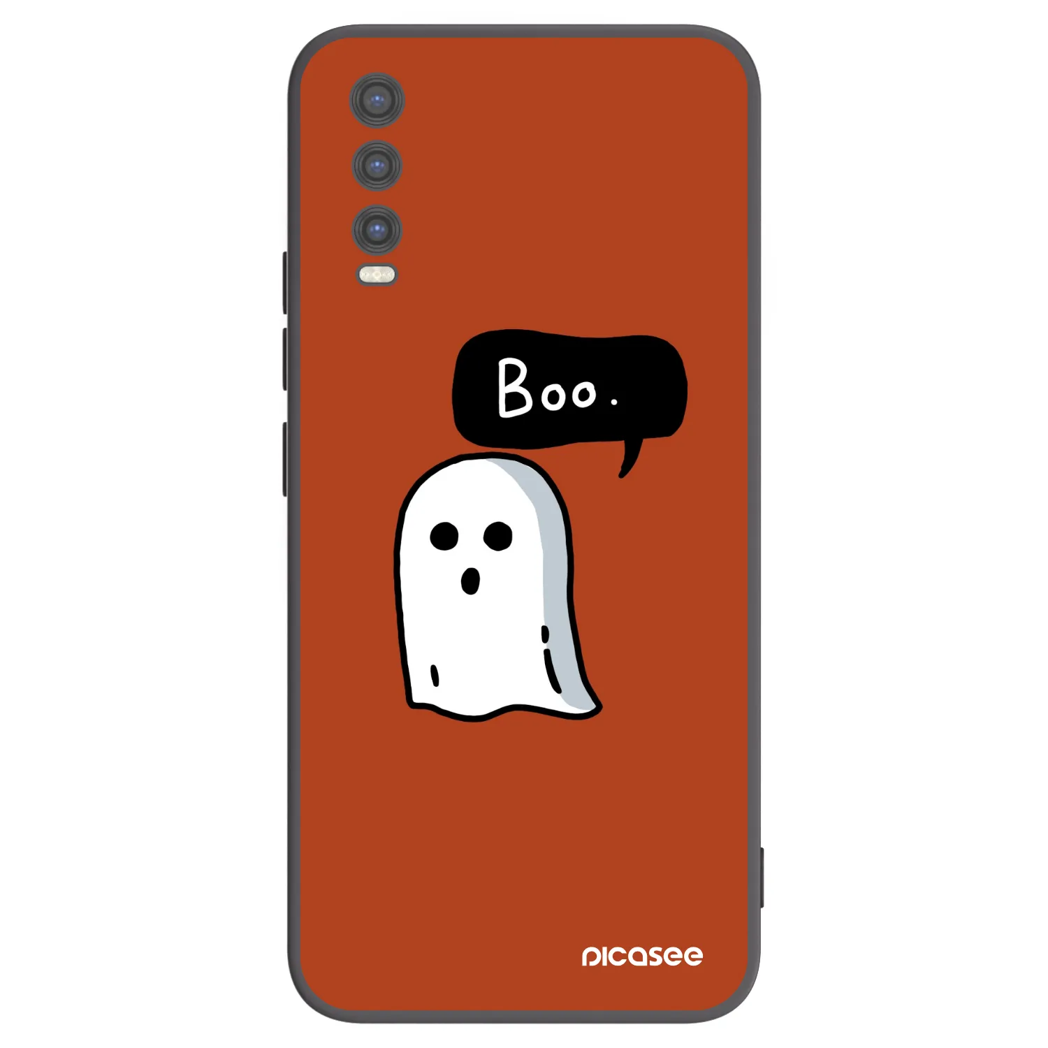 Picasee Vivo Y20s Hülle - Schwarzes Silikon - Boo
