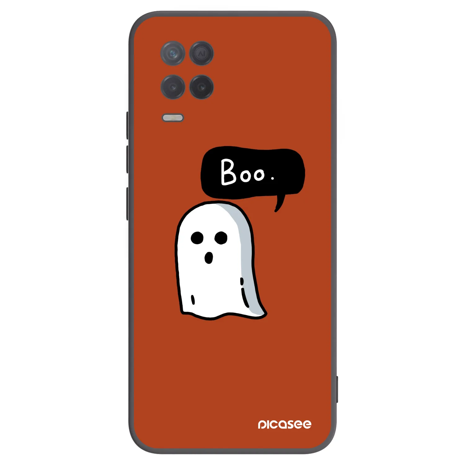 Picasee Realme 8 5G Hülle - Schwarzes Silikon - Boo