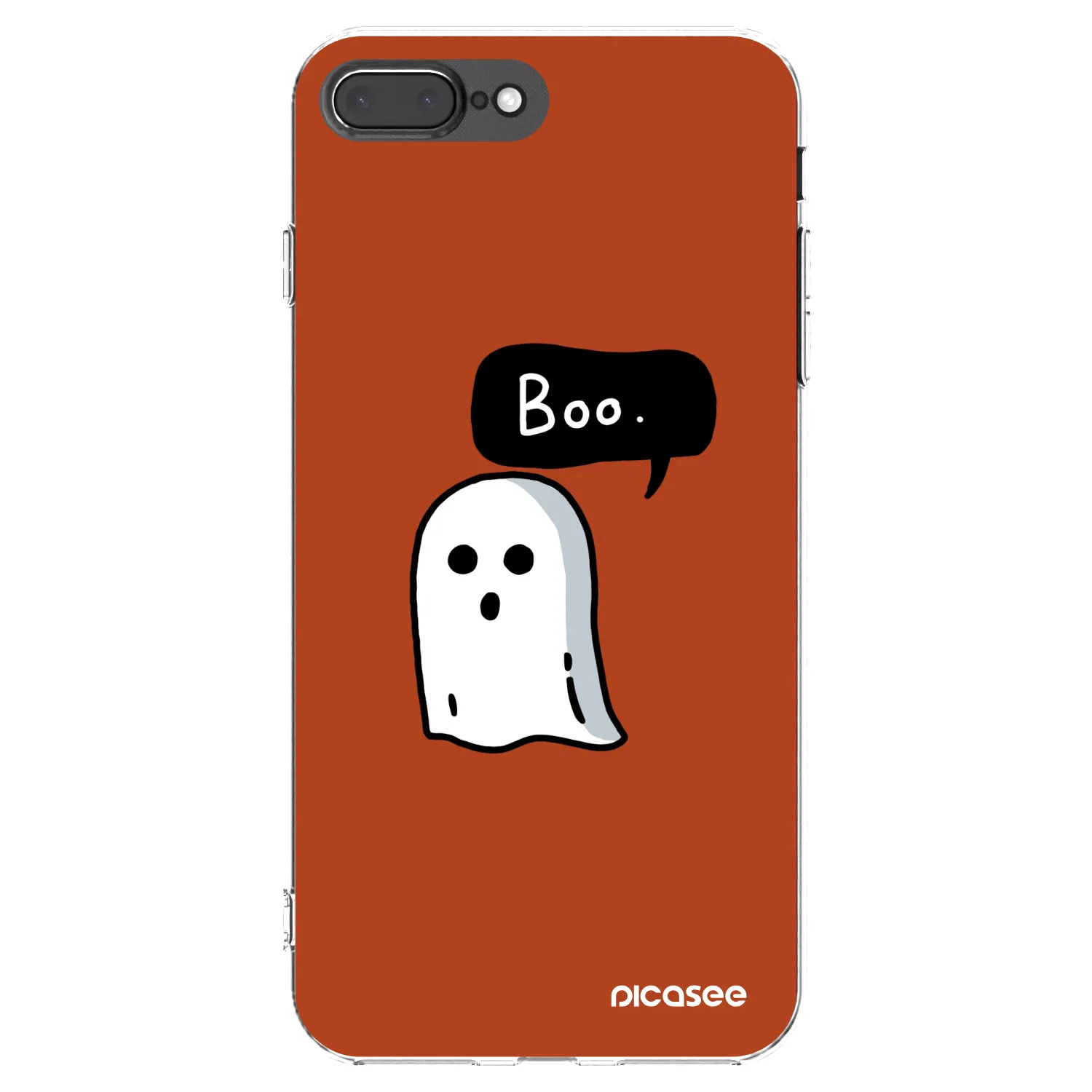 Picasee Apple iPhone 7 Plus Hülle - Transparentes Silikon - Boo