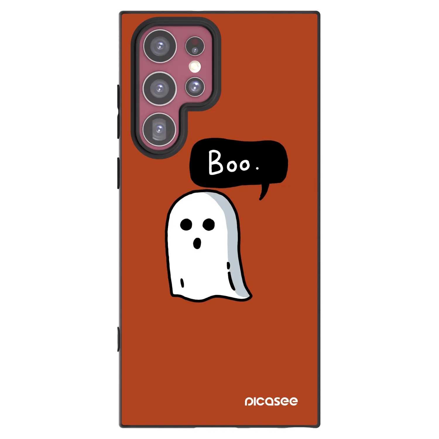 Picasee Samsung Galaxy S22 Ultra 5G Hülle - Schwarzes Silikon - Boo