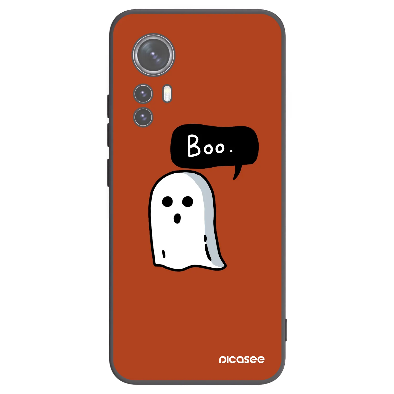 Picasee Xiaomi 12 Hülle - Schwarzes Silikon - Boo