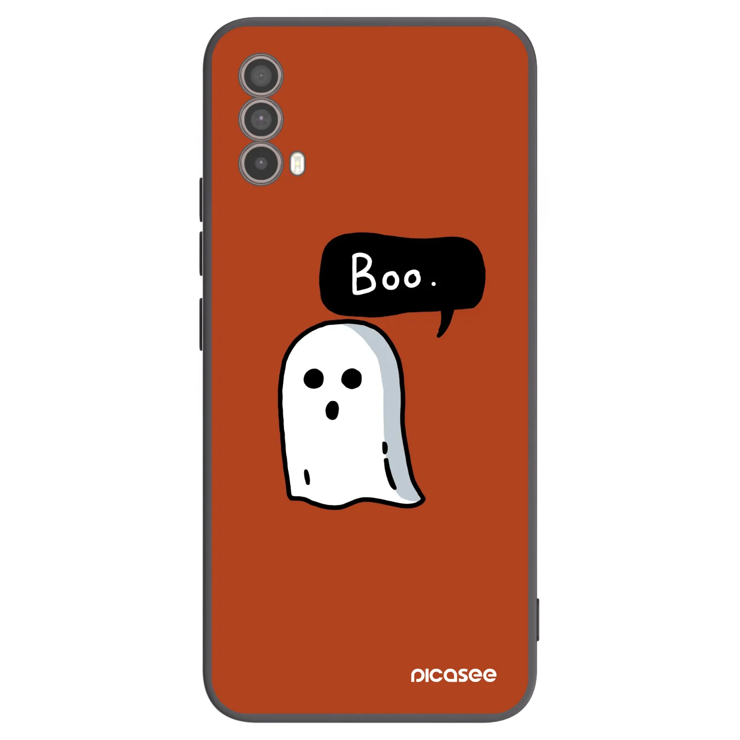 Picasee Motorola Moto E40 Hülle - Schwarzes Silikon - Boo