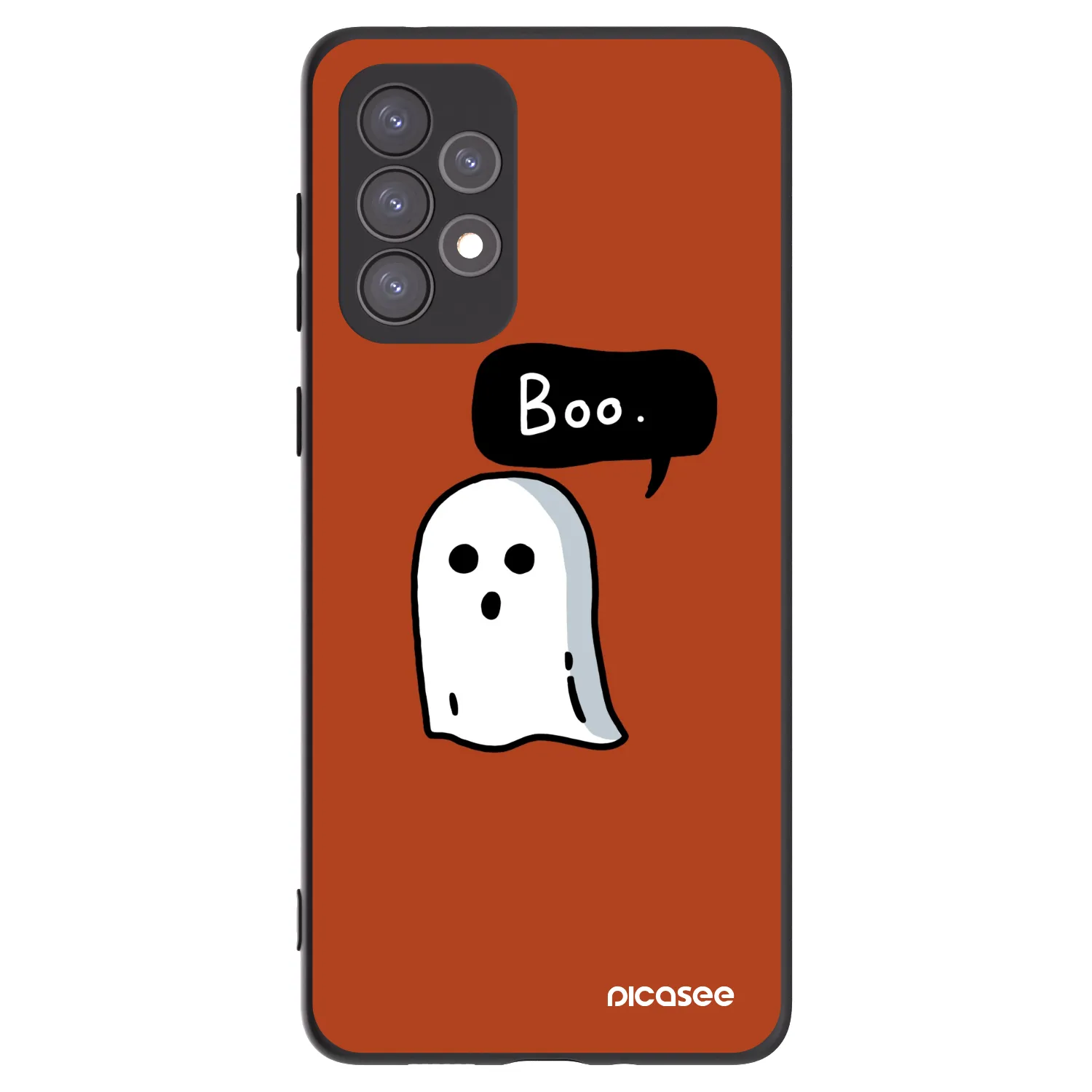Picasee Samsung Galaxy A73 5G Hülle - Schwarzes Silikon - Boo