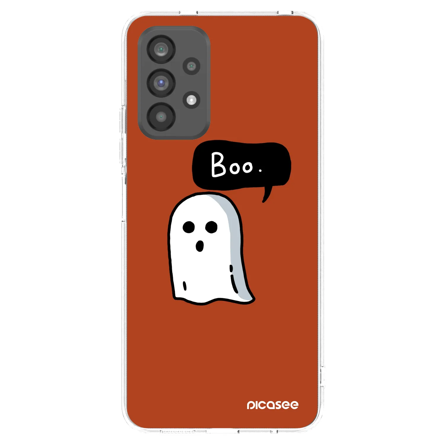 Picasee Samsung Galaxy A73 5G Hülle - Transparentes Silikon - Boo