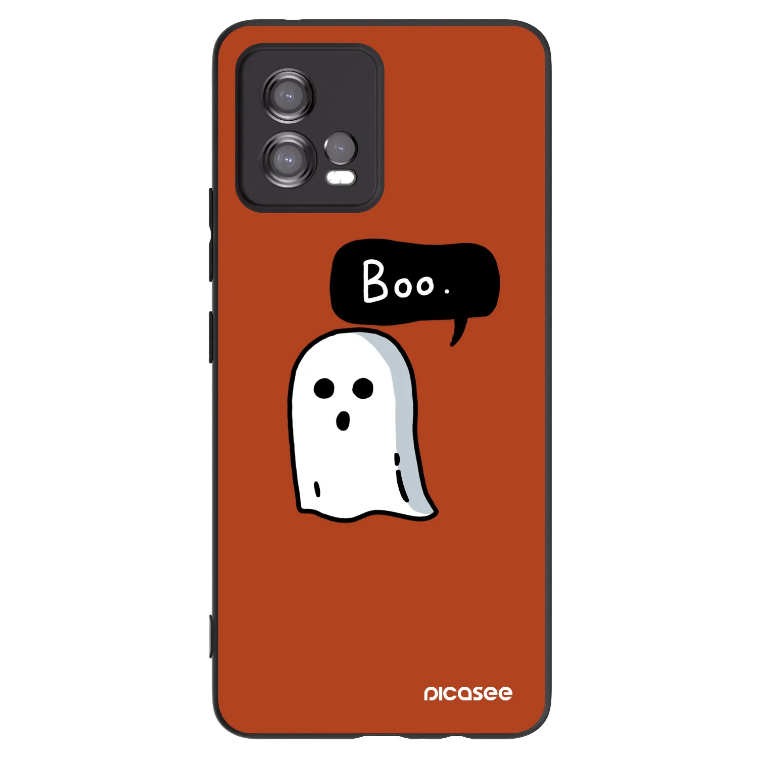 Picasee Motorola Moto G72 Hülle - Schwarzes Silikon - Boo