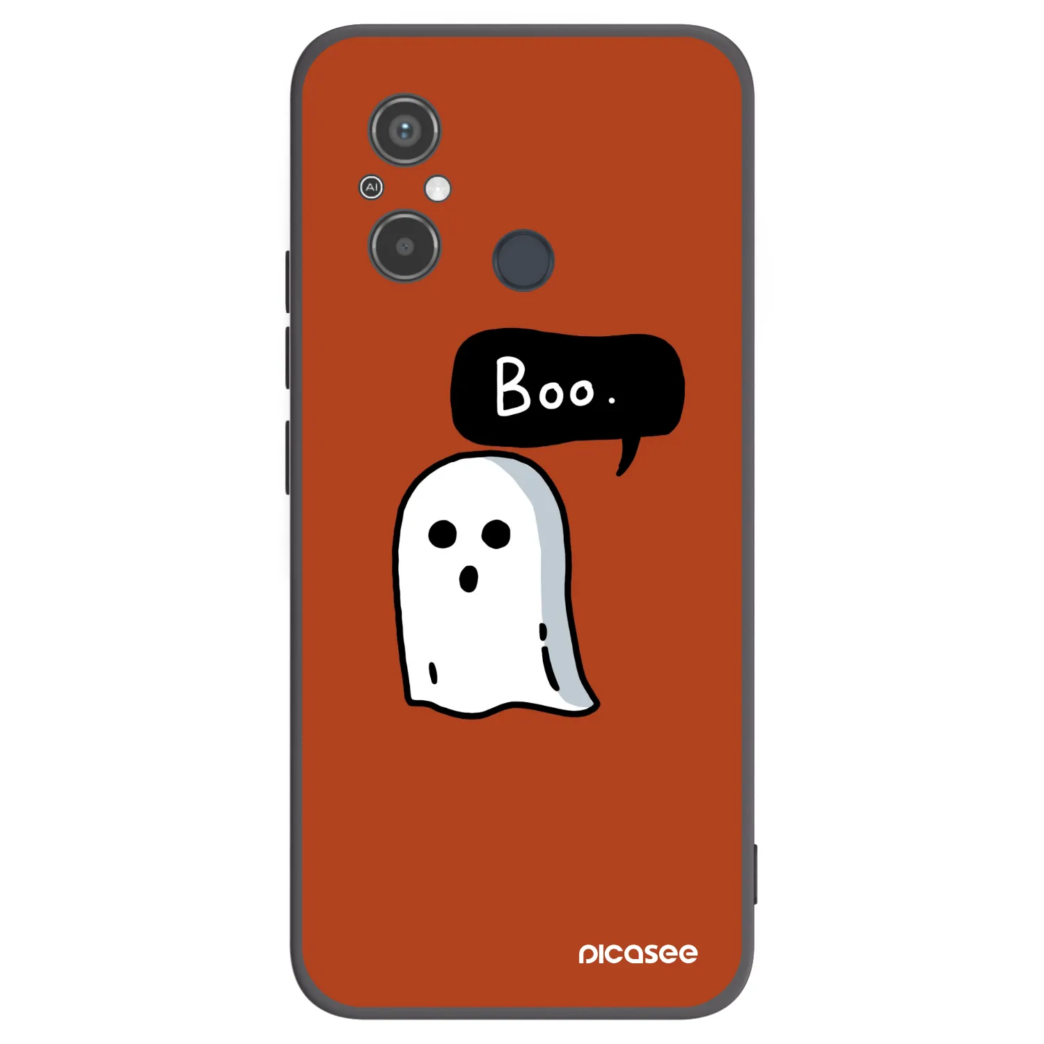 Picasee Xiaomi Redmi 12C Hülle - Schwarzes Silikon - Boo