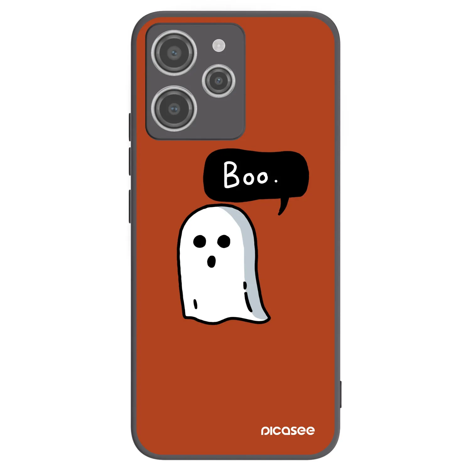 Picasee Xiaomi Redmi 12 4G Hülle - Schwarzes Silikon - Boo