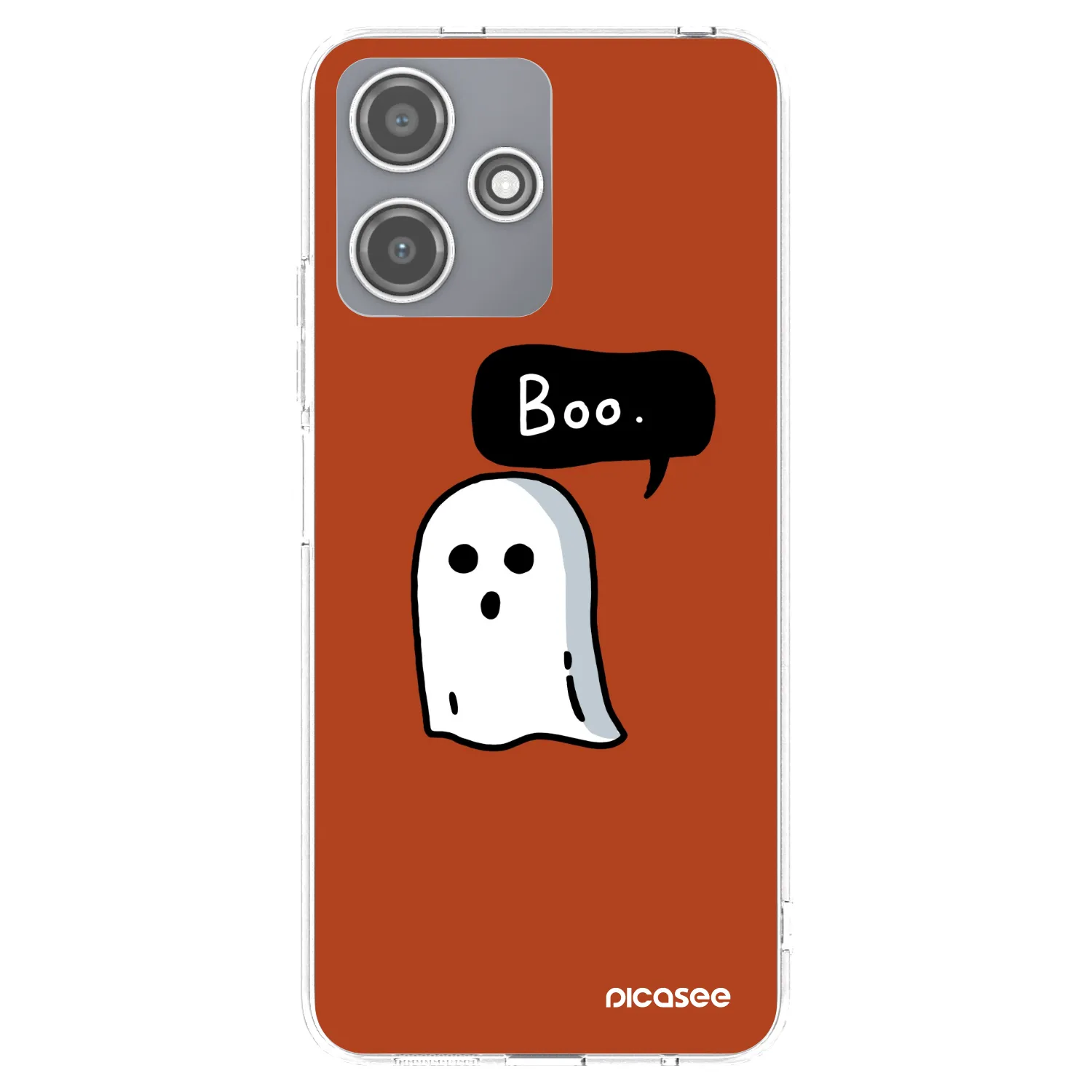 Picasee Xiaomi Redmi 12 5G Hülle - Transparentes Silikon - Boo