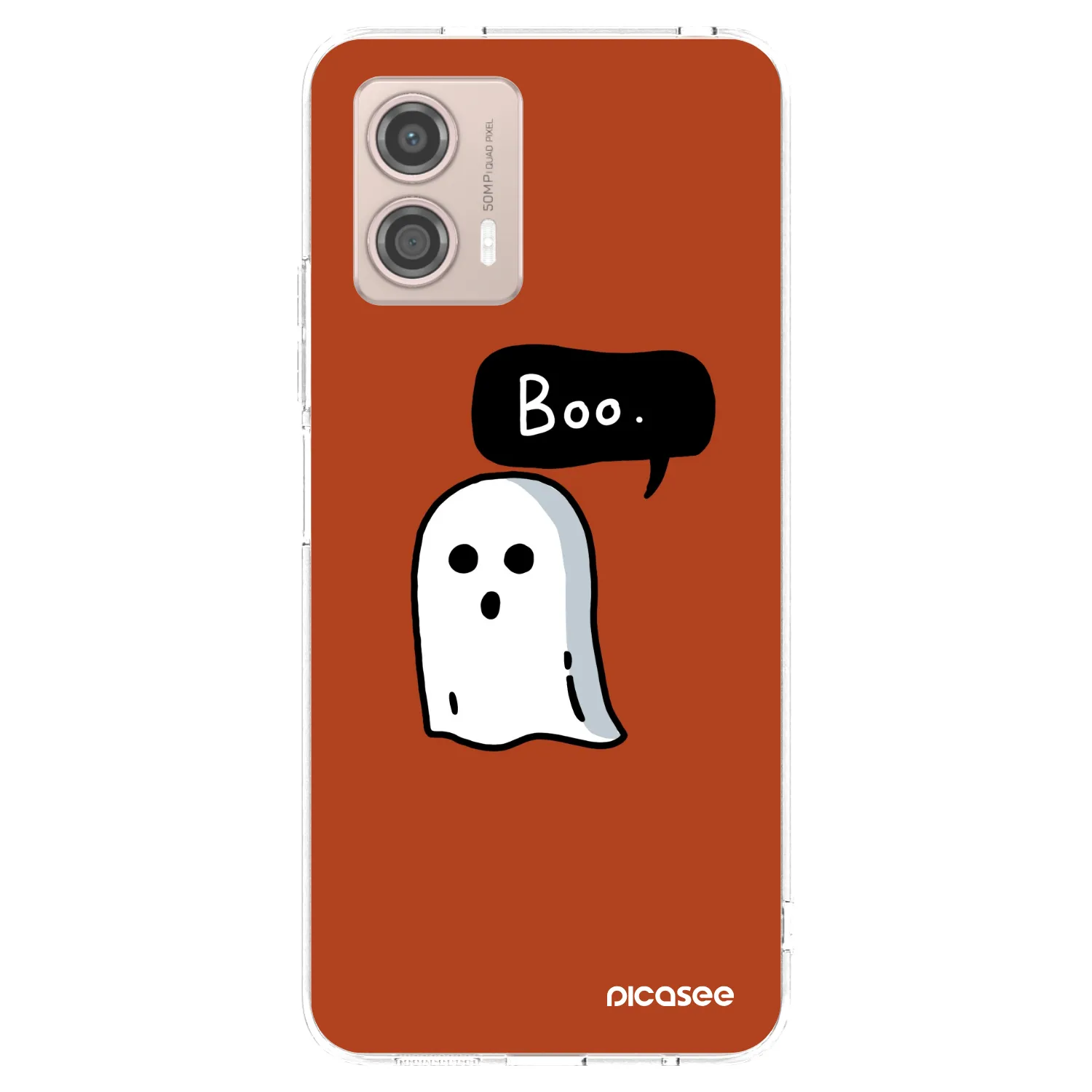 Picasee Motorola Moto G53 5G Hülle - Transparentes Silikon - Boo